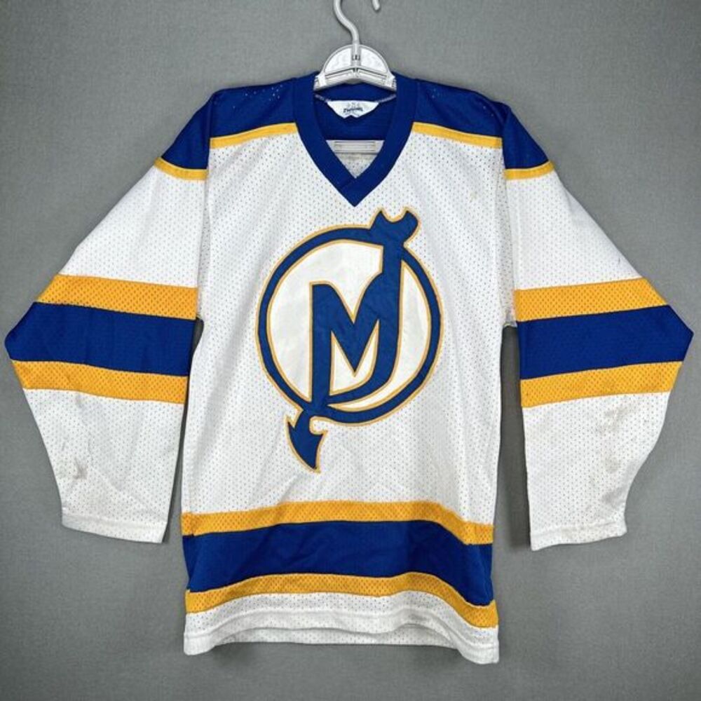 VTG Montgomery Blue Devils Jersey Small Ice Hockey Club Maryland MD Zwickel‎